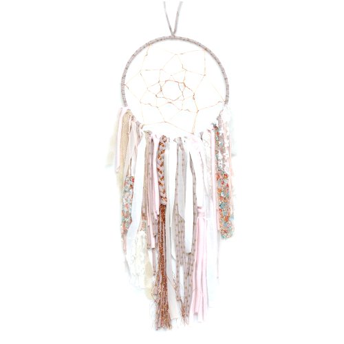 Attrape Rêves Lumineux - Rose poudré