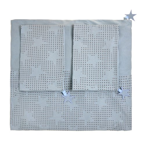 Parure de lit Etoiles 220x240 - Bleu clair