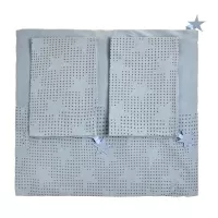 Parure de lit Etoiles 220x240 - Bleu clair