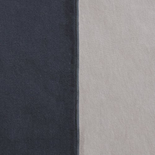 Parure de lit Bicolore - Nuit/Gris souris