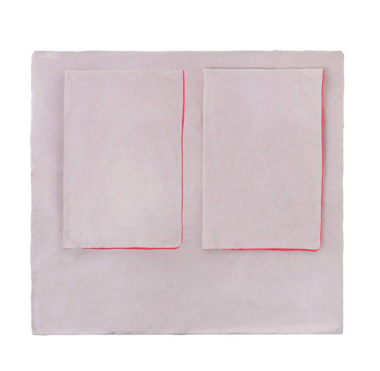 Parure de lit Bicolore - Rose poudré/Marshmallow