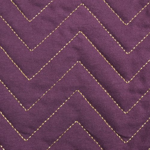 Trousse zippée Zig Zag - Prune