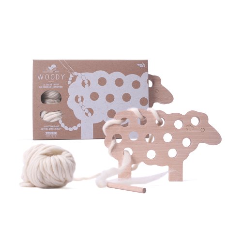 Jeu de tricot Woody - Ecru