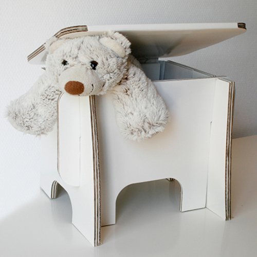 Petit banc nuage en carton