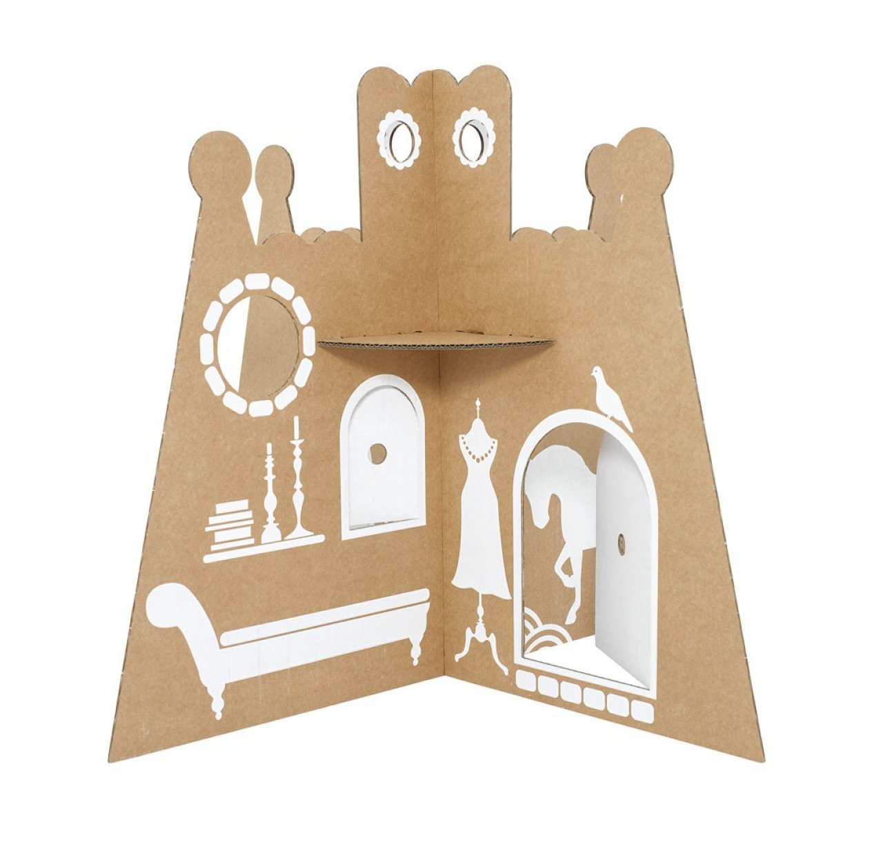 Château de princesse en carton