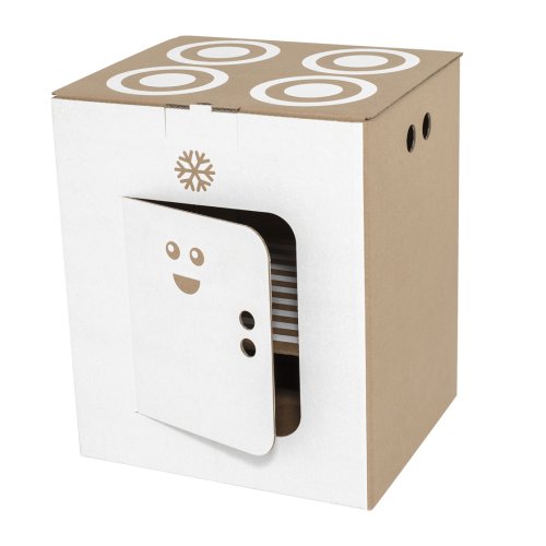 Cuisinière en carton