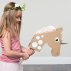 Tête de licorne en carton