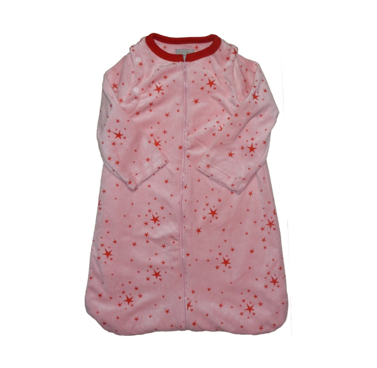 Gigoteuse manches amovibles étoiles - Rose