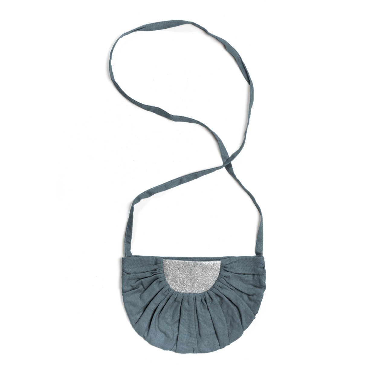 Sac Lune M - Bleu canard/Argent