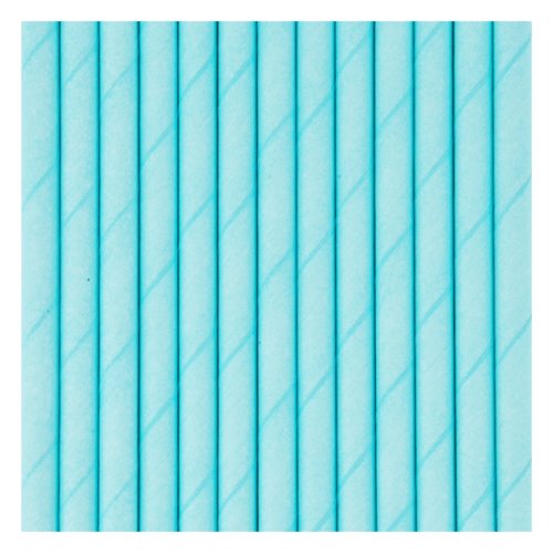 25 pailles - Bleu clair