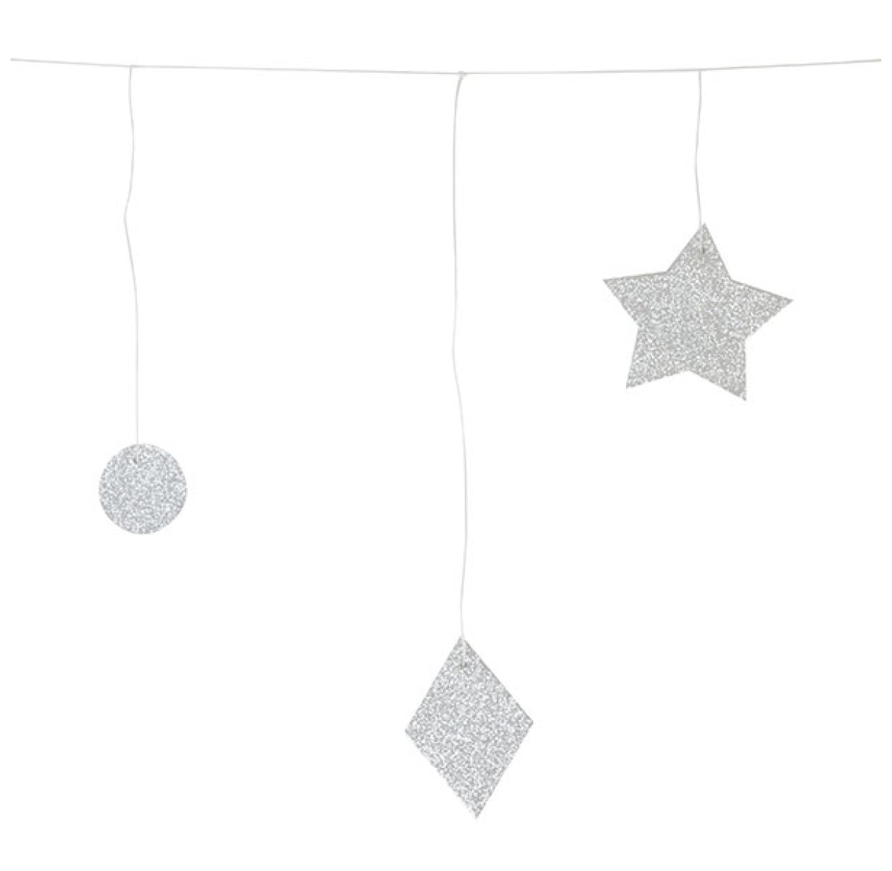 Guirlande géométrique - Argent