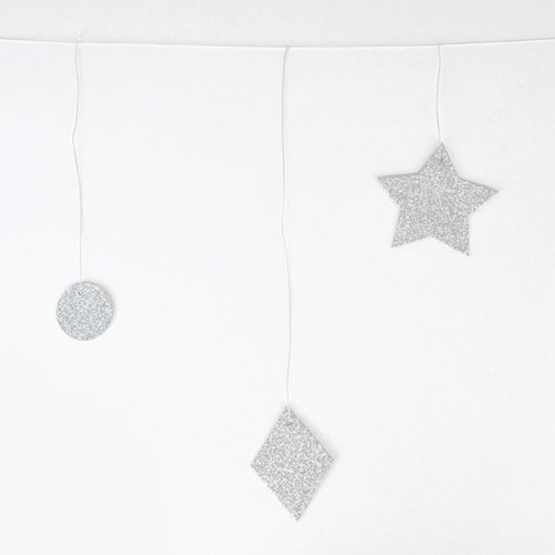 Guirlande géométrique - Argent