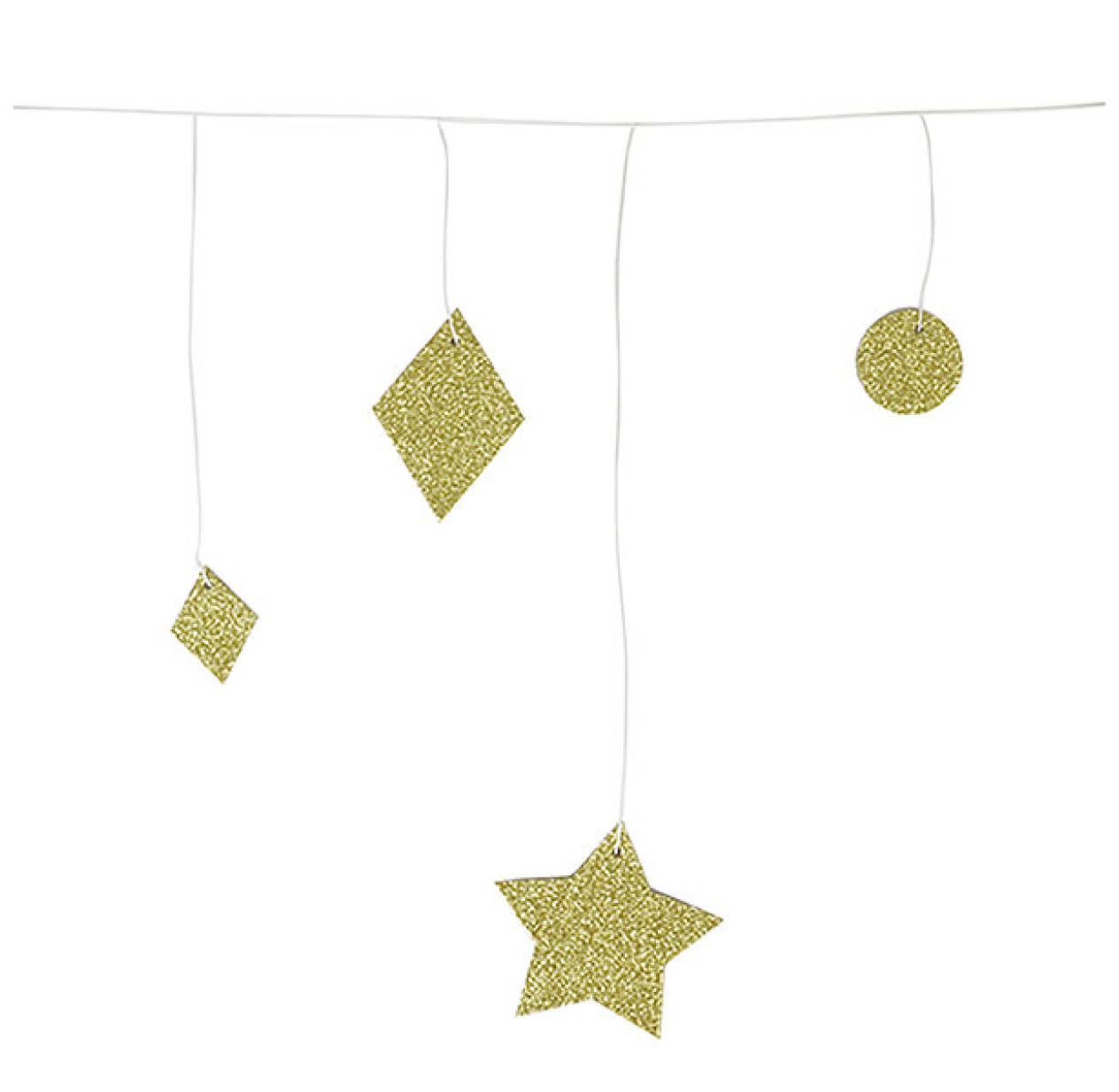 Guirlande géométrique - Or