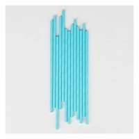 25 pailles - Bleu clair