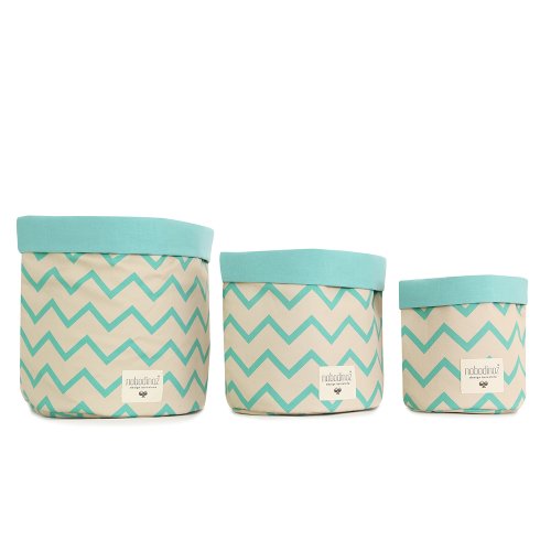 Panier de rangement Mambo Zig Zag - Green