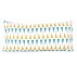 Coussin triangles 50 x 25 cm - Bleu/Jaune