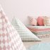 Coussin Losanges 40 x 60 cm - Rose
