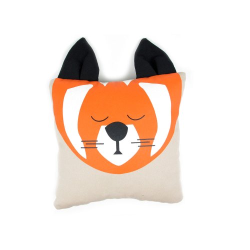 Coussin Panda roux