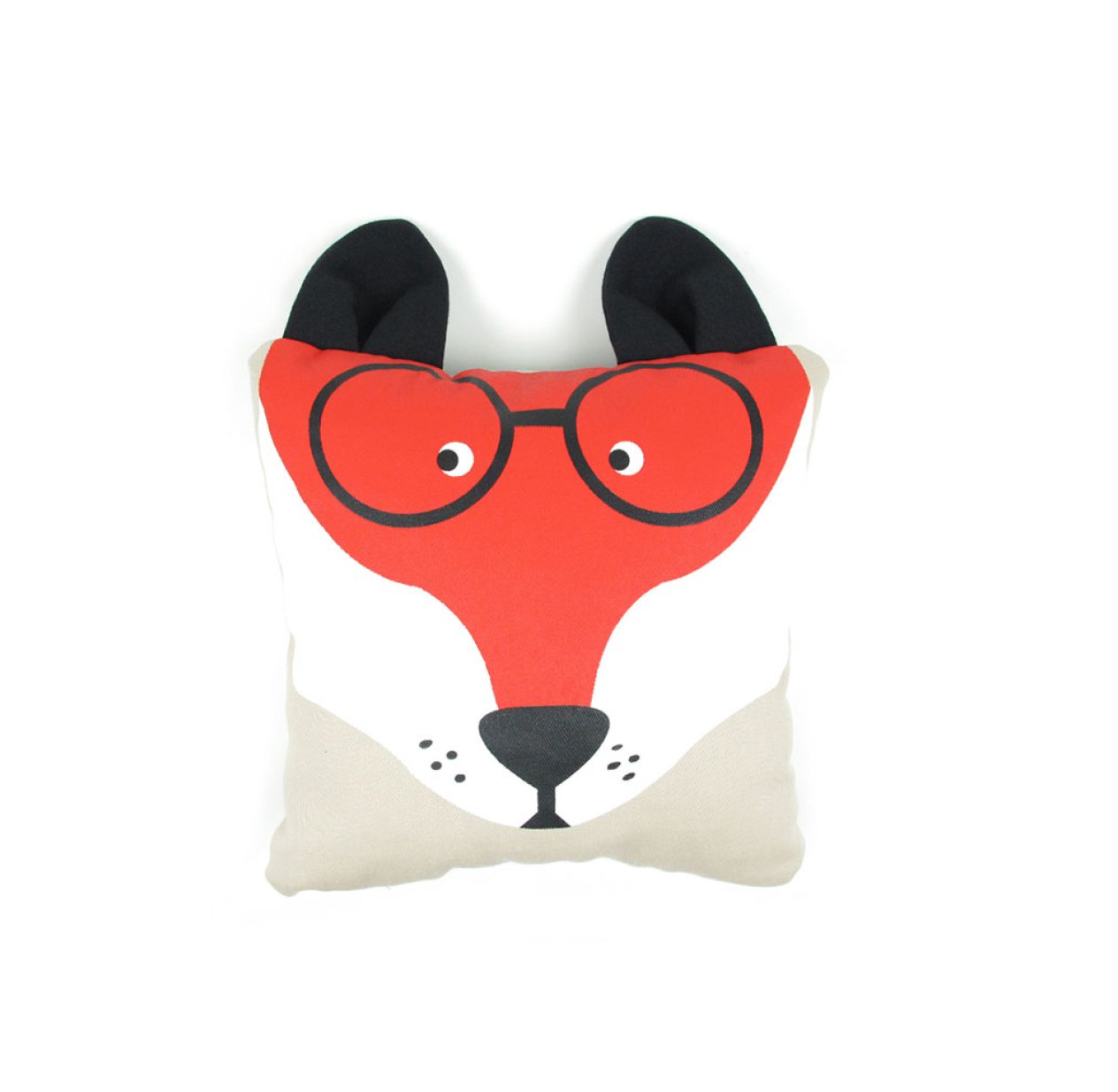 Coussin Enfant Forme Renard 30x25cm - Doux, Décoratif, Pour Chambre, Peluche Câline - 9
