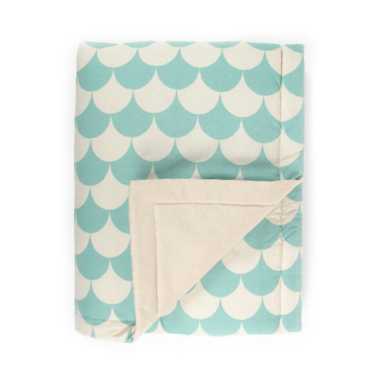 Edredon Copenhagen Ecailles - Vert tropical