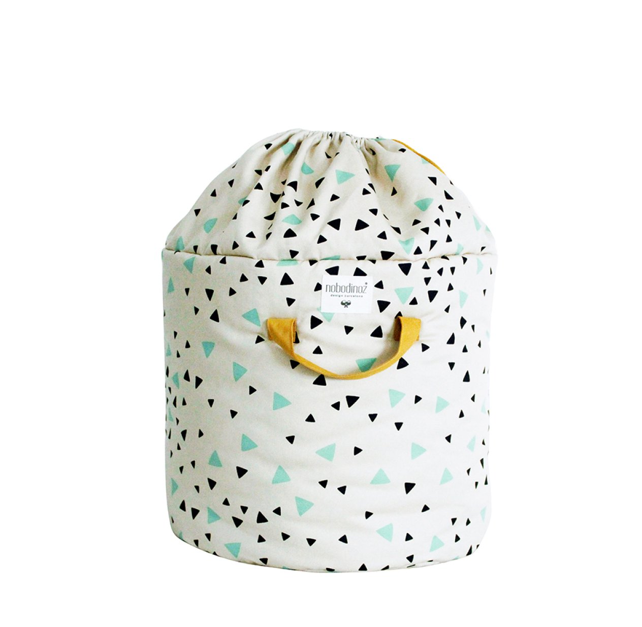 Panier de rangement Baobab L Confettis - Vert/Noir