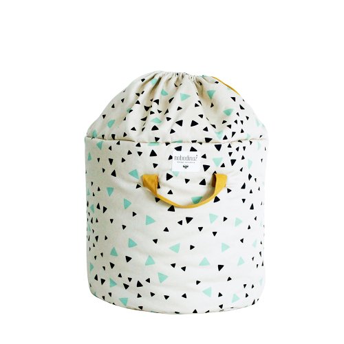 Panier de rangement Baobab L Confettis - Vert/Noir