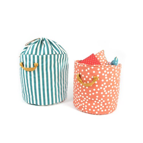 Panier de rangement Baobab L Losanges - Rose