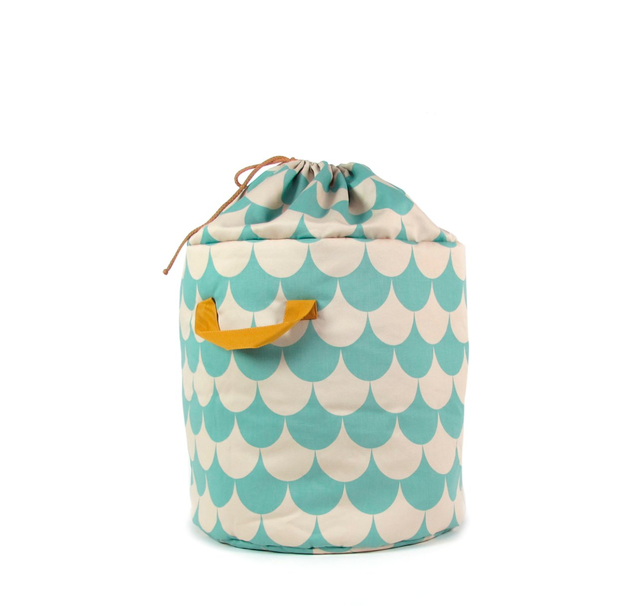 Panier de rangement Baobab S Ecailles - Vert tropical