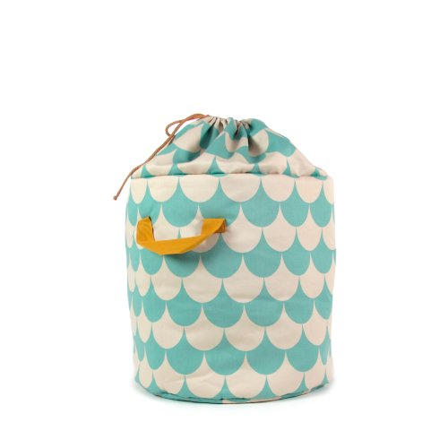Panier de rangement Baobab S Ecailles - Vert tropical