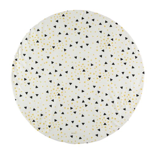 Tapis Apache pour tipi Eclairs - Noir/Jaune