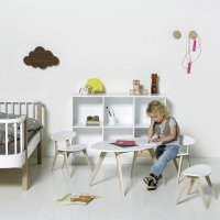 Chaise enfant PingPong - Blanc/Chêne