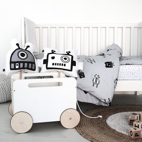 Coffre à jouets sur roues Toy Chest - Blanc