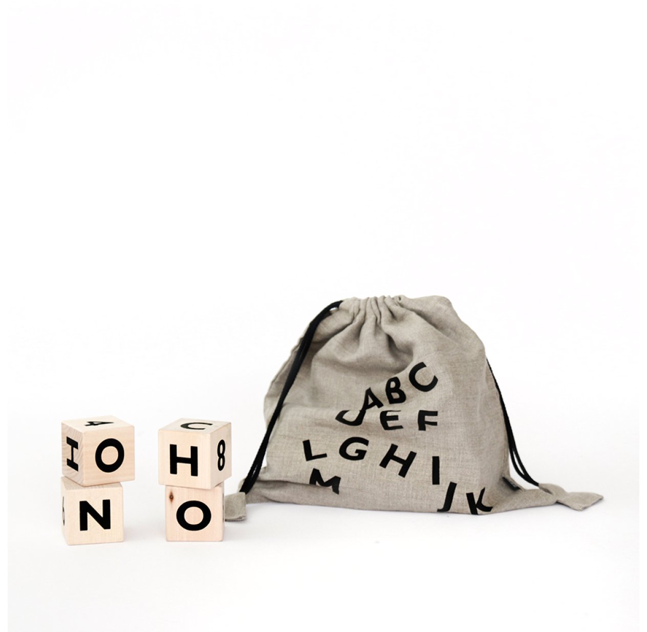 Cubes Alphabet - Noir