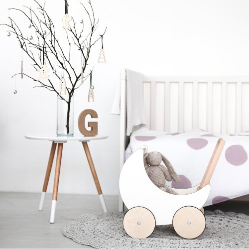 Landau Toy Pram - Blanc