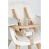 Chaise haute OVO Luxe avec harnais - Blanc