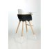Chaise haute OVO Plus avec harnais - Bleu Cobalt