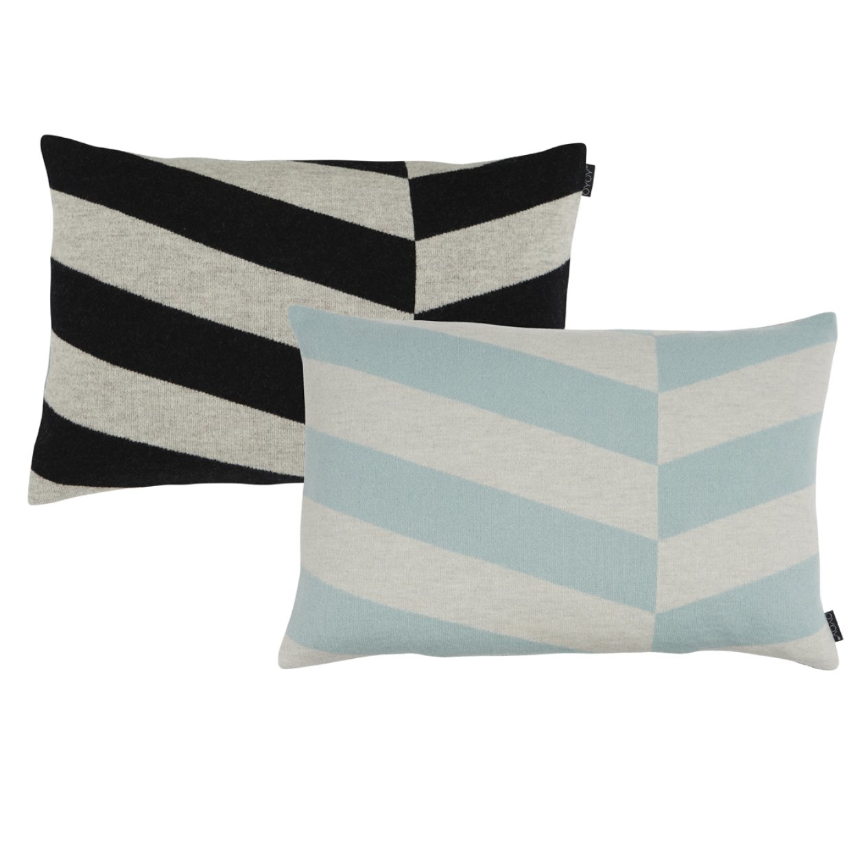 Coussin Zuni - Mint/Noir