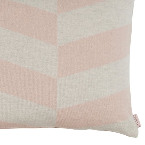 Coussin Zuni - Rose poudré/Camel