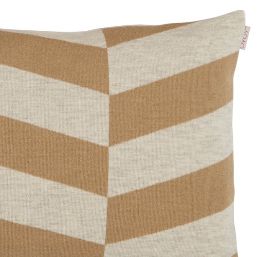 Coussin Zuni - Rose poudré/Camel