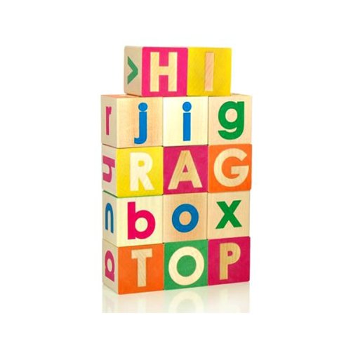14 cubes lettres minuscules et majuscules