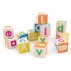 14 cubes lettres minuscules et majuscules