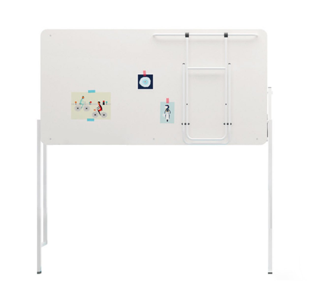 Lit mezzanine Up and Down Blanc