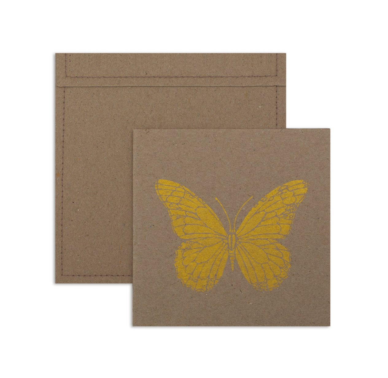6 cartes invitation Papillon