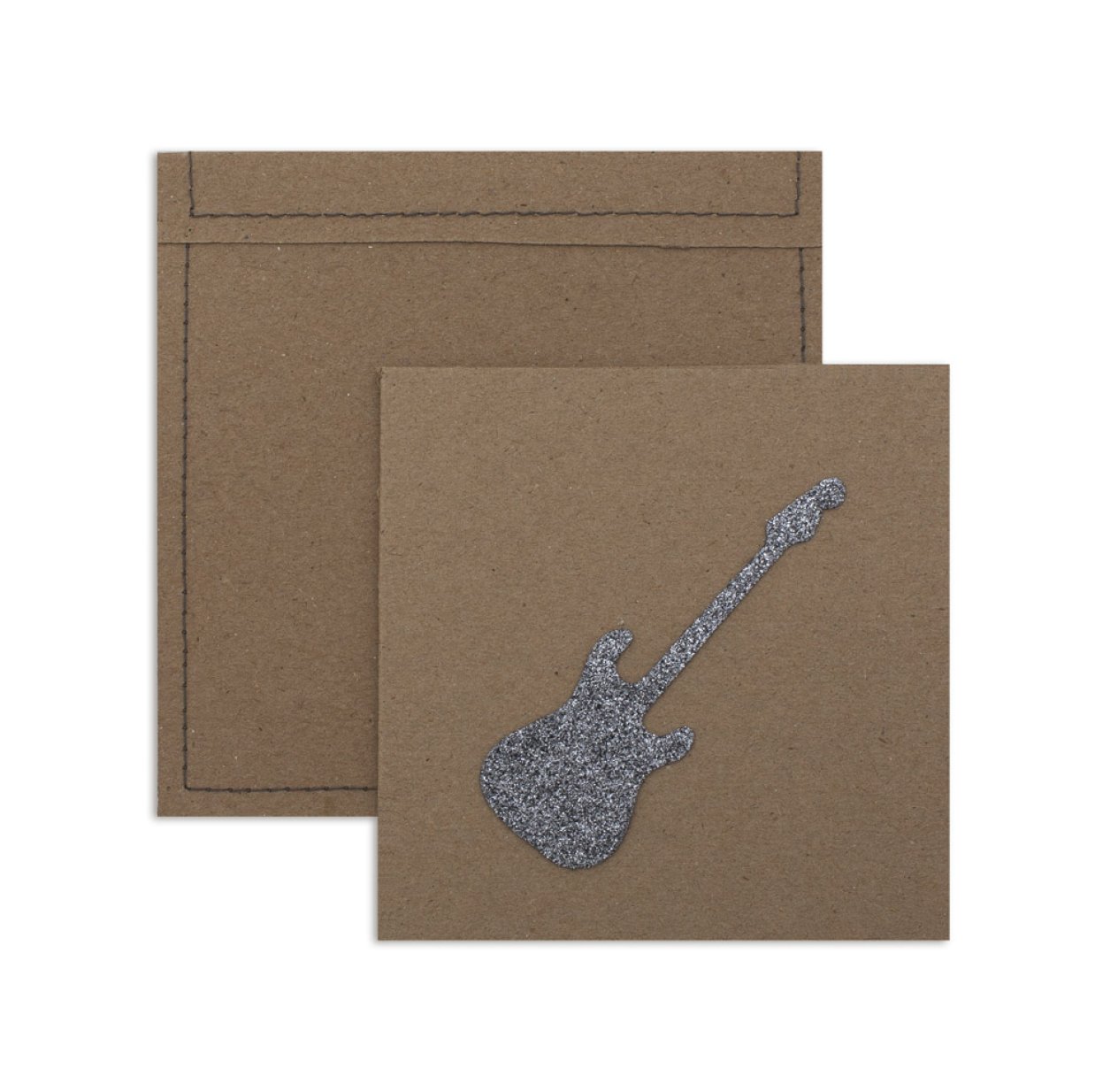 6 cartes invitation Rock