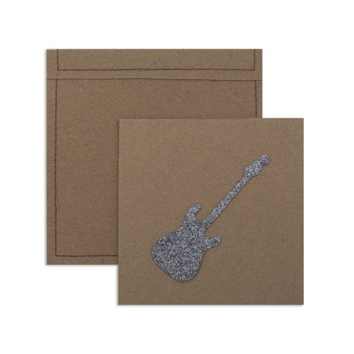 6 cartes invitation Rock
