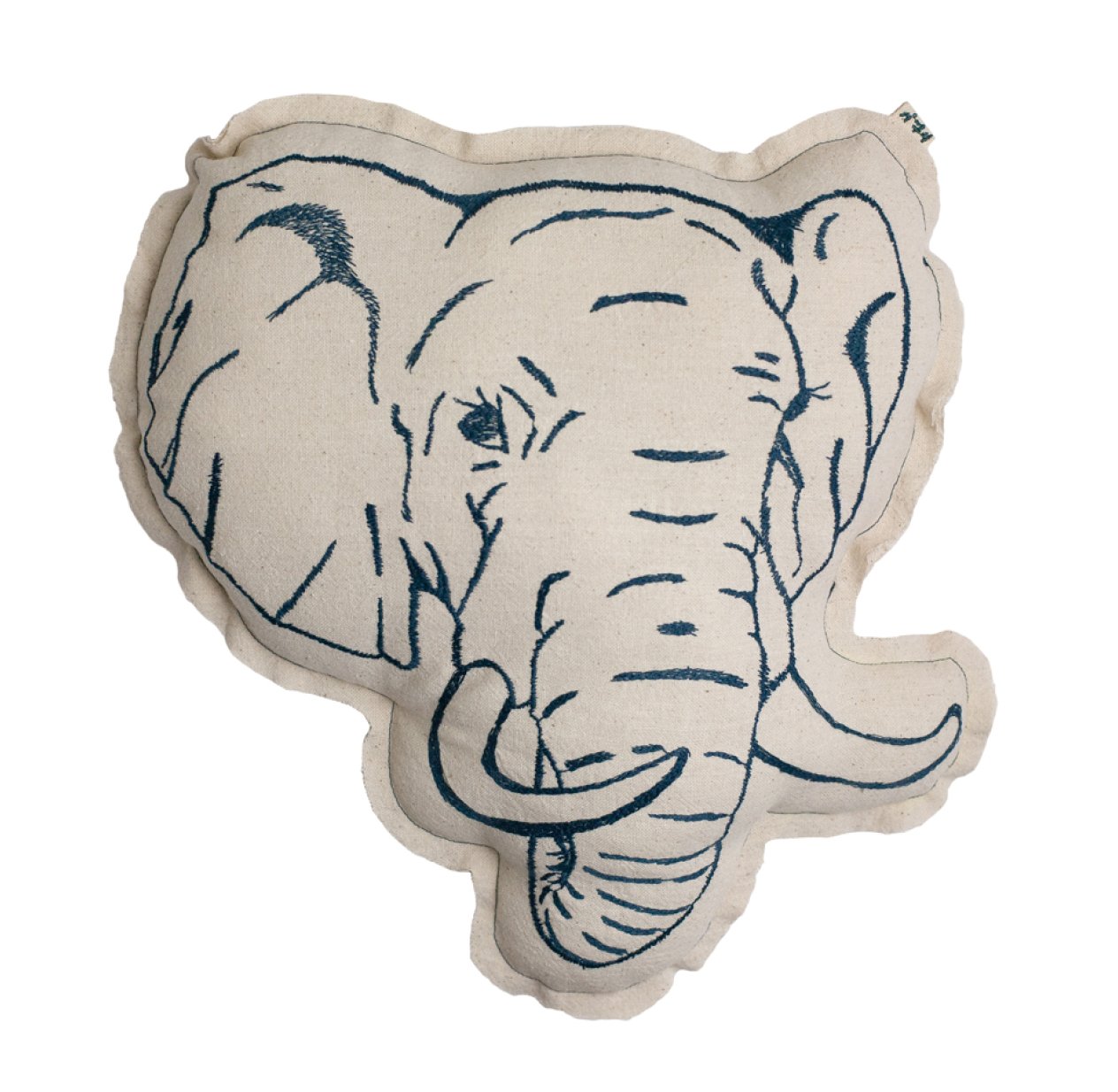 Coussin brodé Elephant