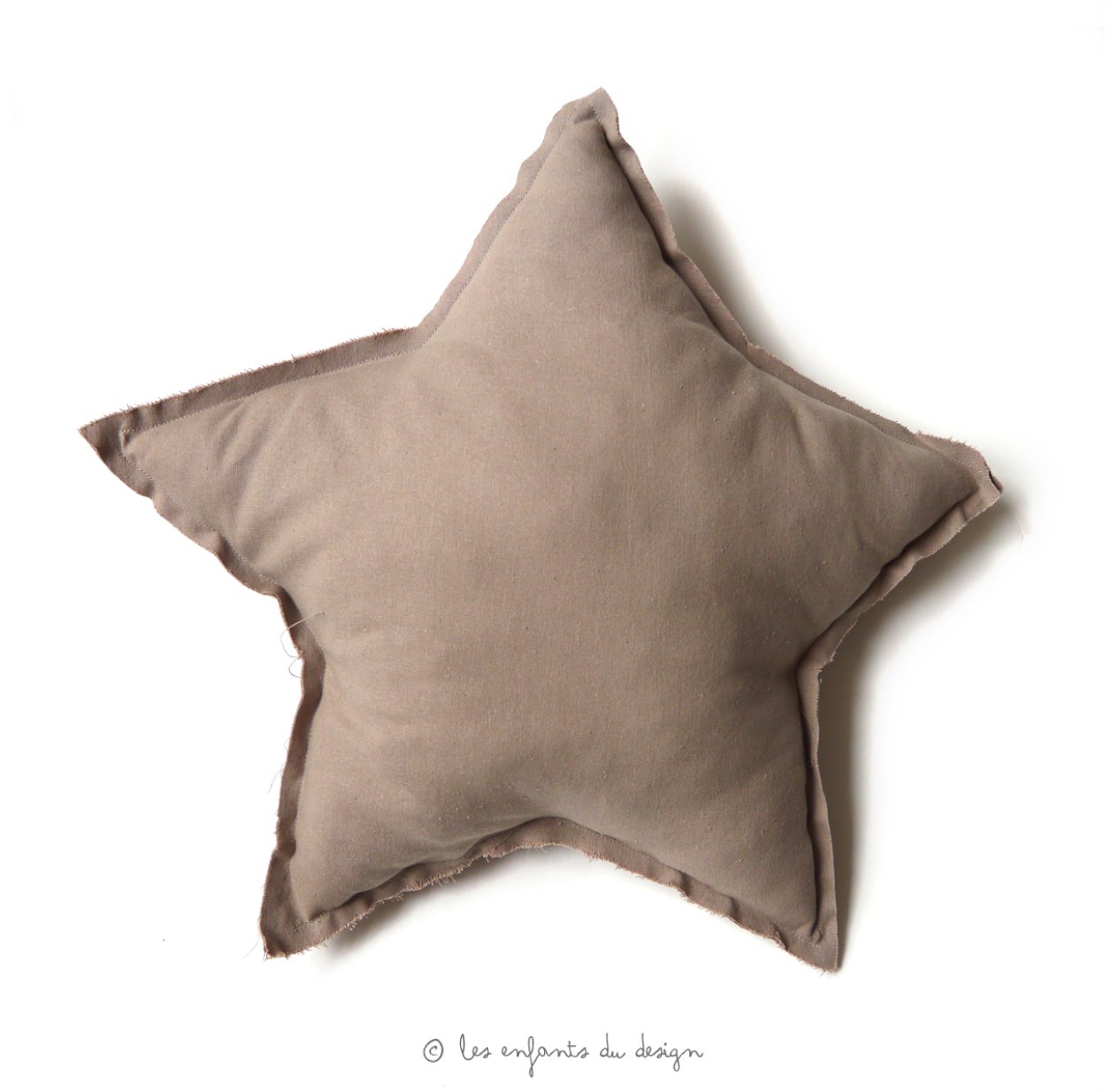 Coussin Etoile Beige