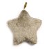 Petit coussin Etoile fourrure - Beige