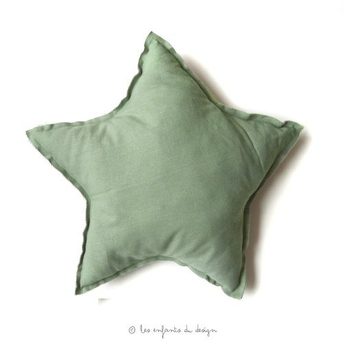 Coussin Etoile Tilleul