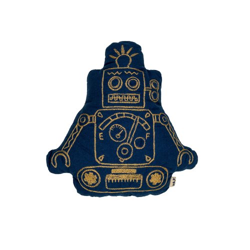 Coussin robot Edd - Marine